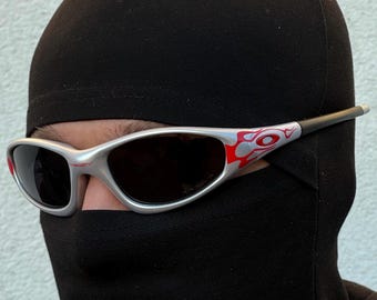 Okulary przeciwsłoneczne Oakley Staright Red 1.0 Eye Jacket Splice Vintage Y2K Juliet Iridium Polarized Redux USA Prizm P Outdoor Ruby Fire Minute X Metal