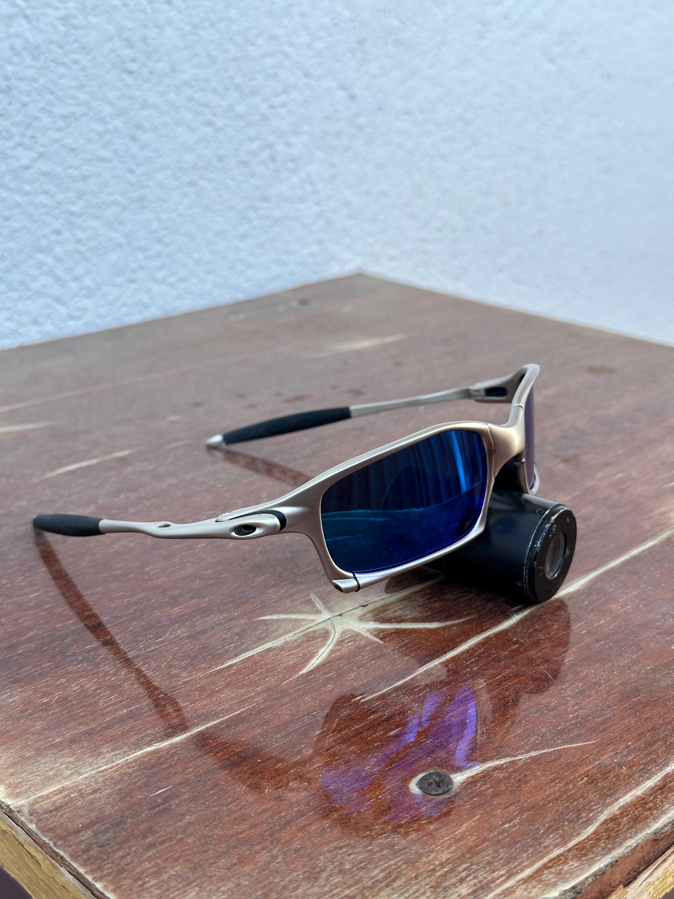 Oakley X-squared Juliet X Metal Plasma Iridium Gray Blue Polarized