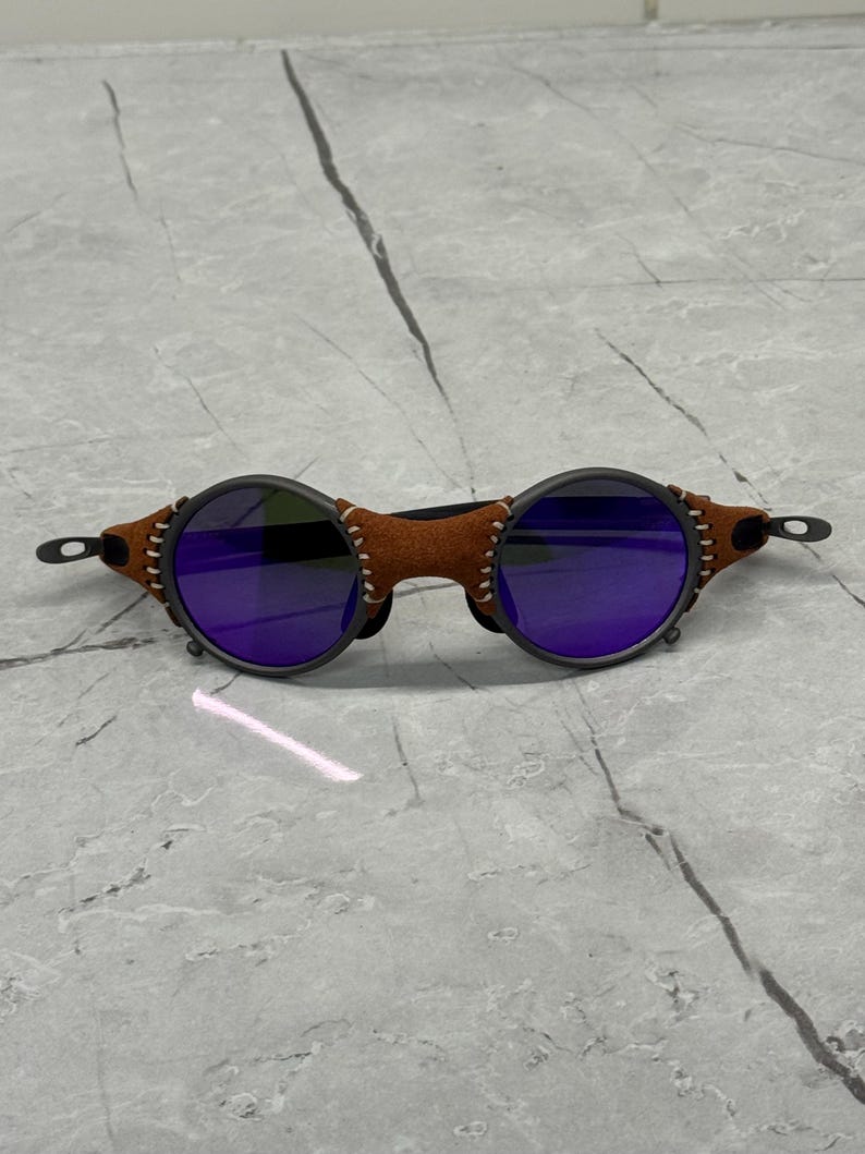 Oakley Mars Läder Michael Jordon Juliet X Metal Plasma Iridium Polariserade Solglasögon Y2K Vintage 90s Sällsynta Gorpcore USA Prizm Plate Romeo bild 14