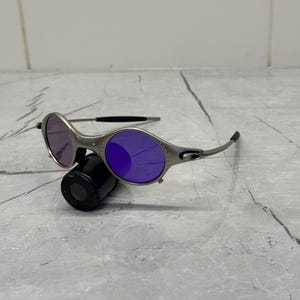 Oakley Mars Squared Juliet X Metal Plasma Iridium polariserade solglasögon Y2K Vintage 90s Rare Gorpcore USA Prizm Plate Minute Gorpcore Hunting bild 6