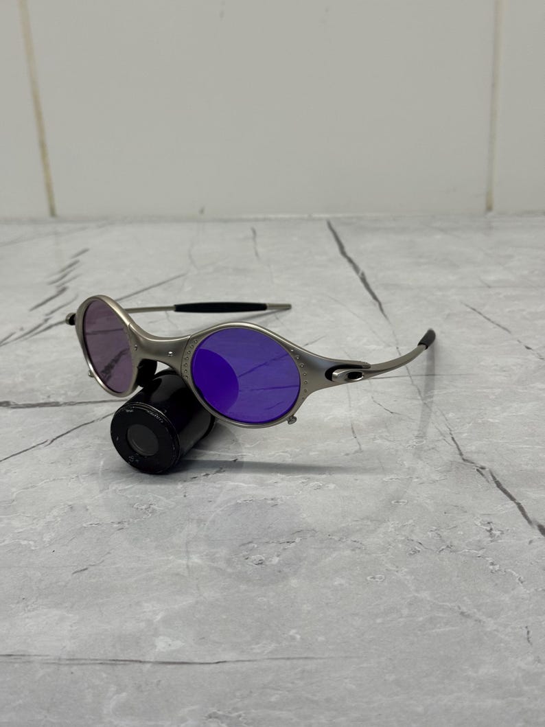 Oakley Mars Squared Juliet X Metal Plasma Iridium polariserade solglasögon Y2K Vintage 90s Rare Gorpcore USA Prizm Plate Minute Gorpcore Hunting bild 6