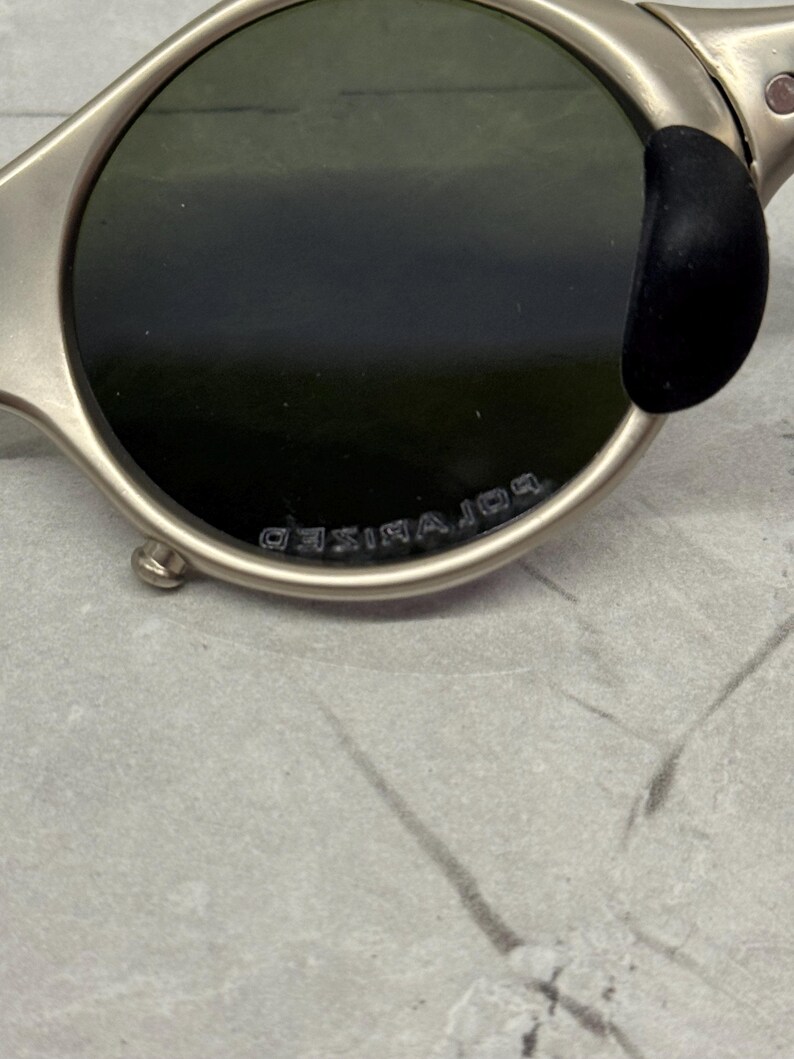 Oakley Mars Squared Juliet X Metal Plasma Iridium polariserade solglasögon Y2K Vintage 90s Rare Gorpcore USA Prizm Plate Minute Gorpcore Hunting bild 10
