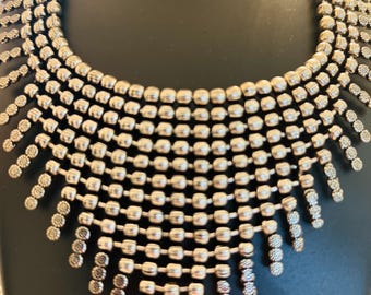 Oxidized German Silver Statement Necklace | Handmade Boho Choker