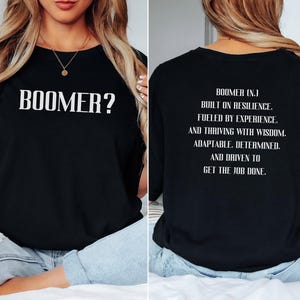 Boomer Definition Shirt, Comfort Colors Tee, Resilient and Rooted Shirt,Baby Boomer Gift,Vintage Style Boomer Shirt,Classic Boomer Tee