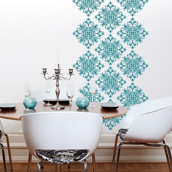 Scroll Damask- 18 graphics- 10026 Vinyl Wall Decal, Sticker