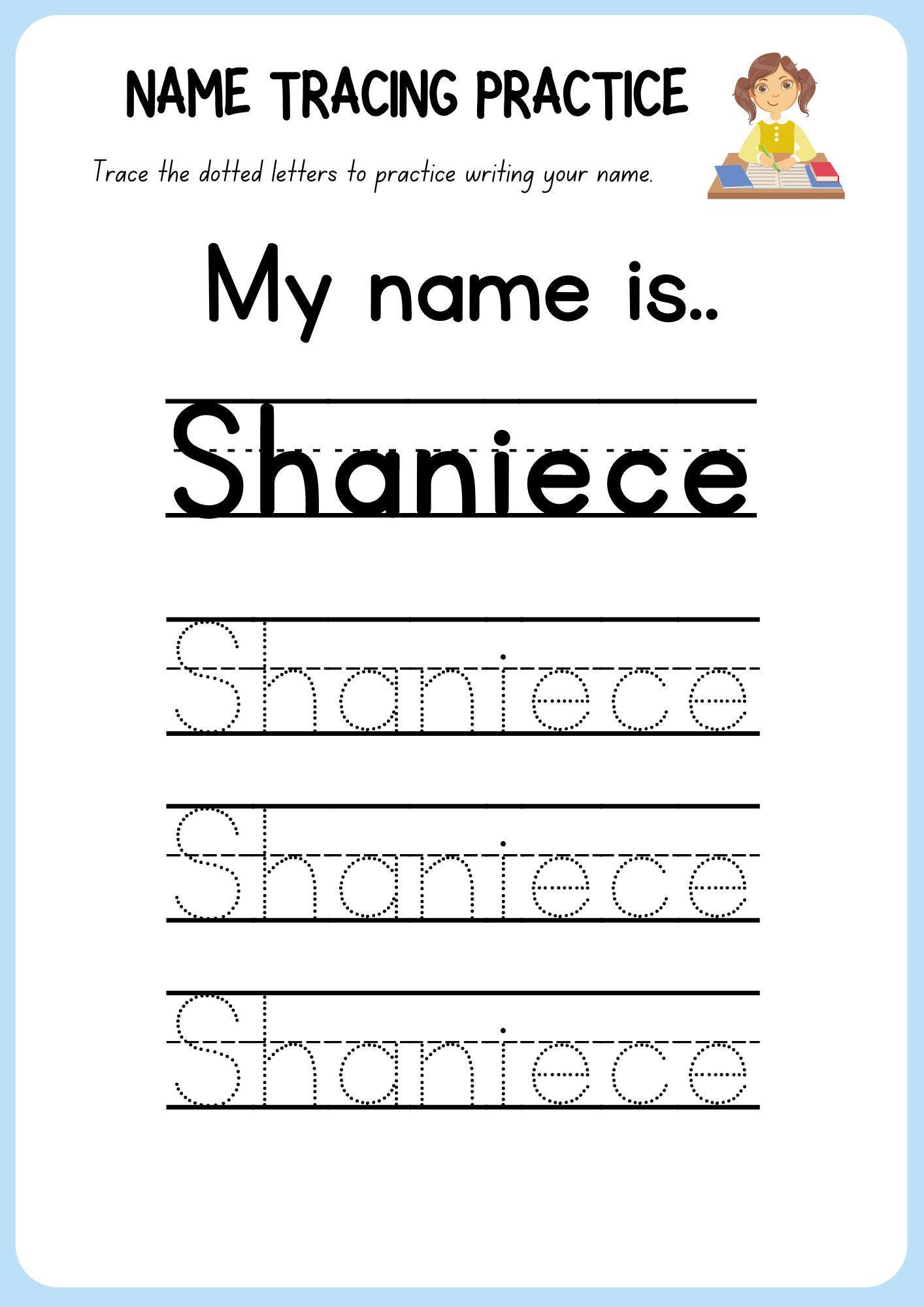 Custom Made Name Tracing Practice for Those Unique Names - Etsy