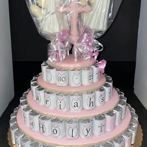 Communion Cake, Communion 4 tier candy cake, Candy cake for communion