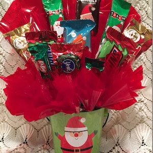 Christmas Candy Arrangement Tin