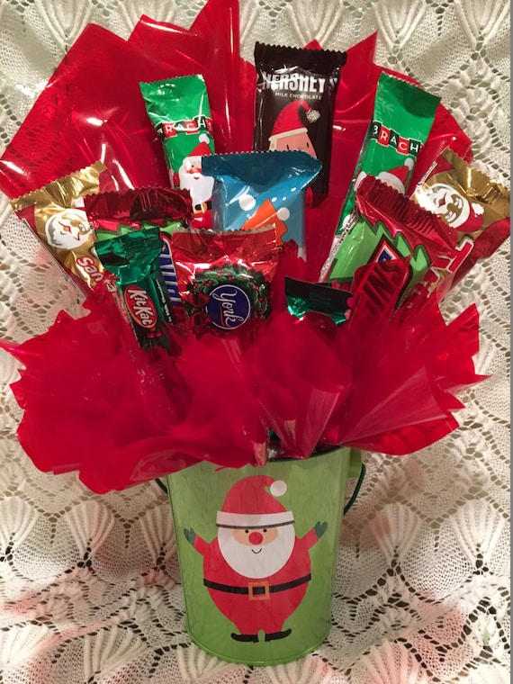Christmas Candy Arrangement Tin