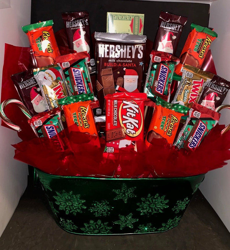 Christmas Candy Arrangement Basket image 2