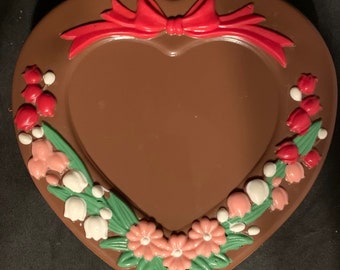 Valentine Chocolate Heart Candy Box with Homemade Chocolates,  Chocolate Heart Box with Homemade Chocolates
