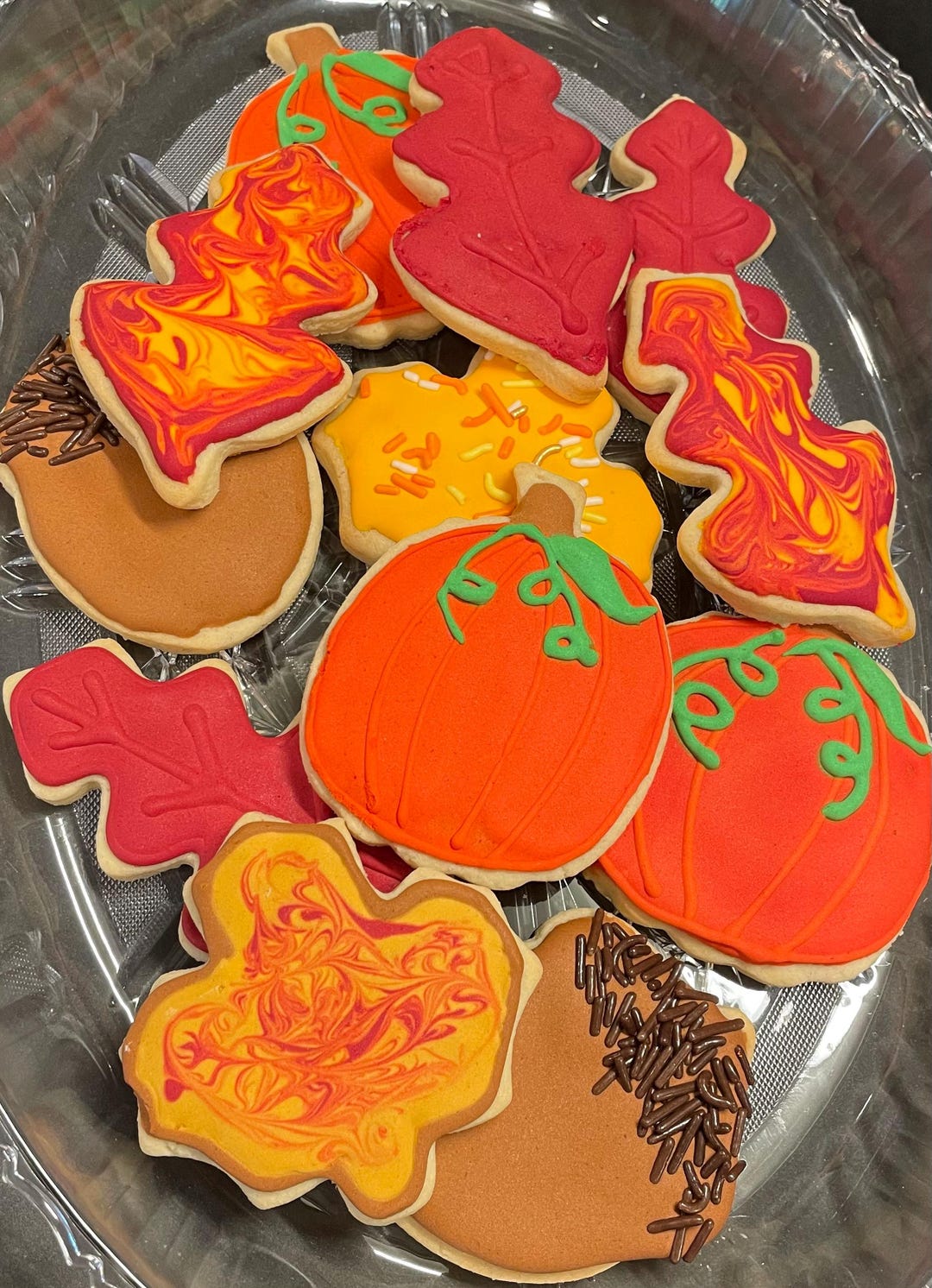 Fall Decorated Sugar Cookies: Thanksgiving Autumn Treats - Etsy