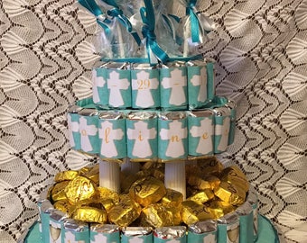Communion Cake, Four Tier Communion Cake, Personalized Communion Cake