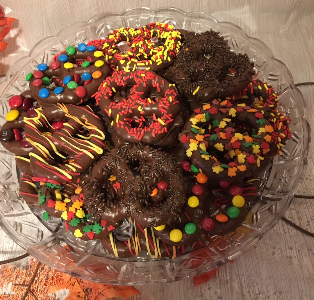 Chocolate Covered Large Pretzels, Chocolate Covered Pretzels Etsy