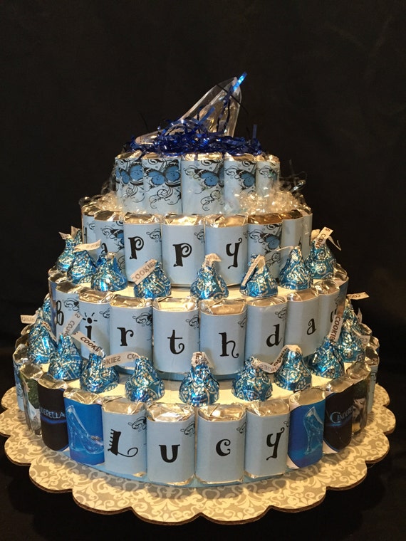 Gateau De Bonbons Sur Le Theme De Cendrillon Gateau De Etsy