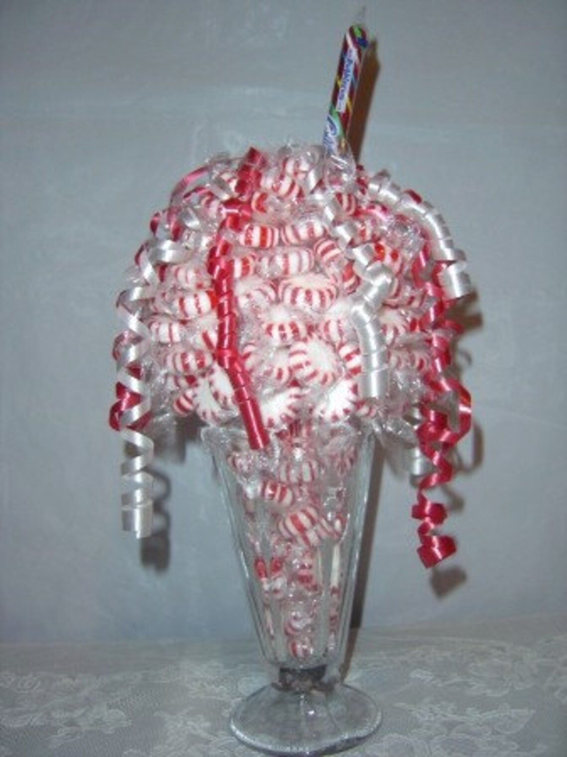 Peppermint Candy Sundaetable Centerpiece Table Arrangement Etsy