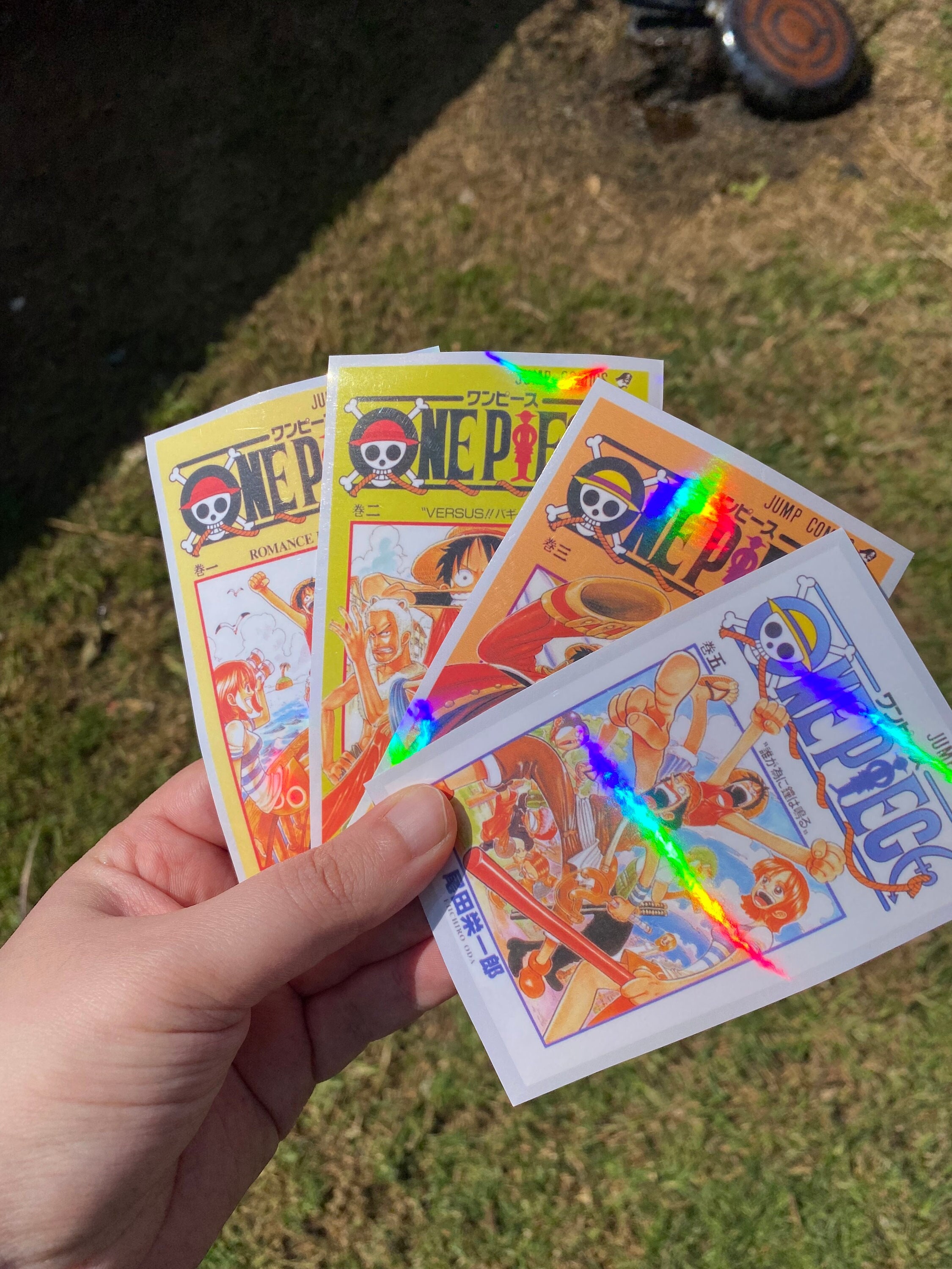 One Piece Holographic Stickers - Romance Dawn (pre-timeskip) - Etsy