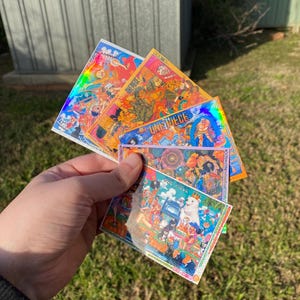 Timeskip One Piece Colour Pages Stickers - Holographic