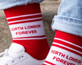 Arsenal Socks North London Forever size 5-10 Adult