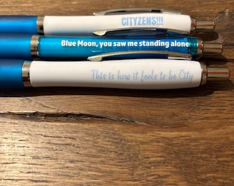 Manchester City inspired pen set