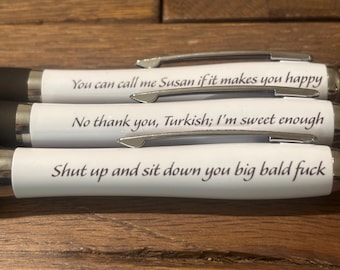 Snatch movie film quotes pen set