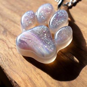 Resin Cat Paw Figurine Keepsake Memorial with Ashes