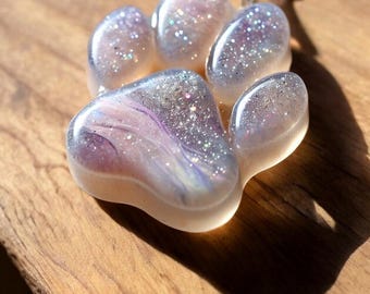 Resin Cat Paw Figurine Keepsake Memorial with Ashes