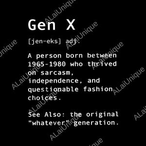 Gen X Funny png, Generation X png, Version Gen X Raised On Hose Water And Neglect png, Retro Vintage Gen X png