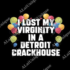 I Lost My Virginity In A Detroit Crackhouse Meme png, Sarcastic png, Ironic png