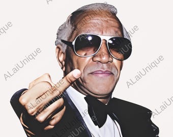 Fred San ford Middle Finger Graphic png, Funny png, Vintage San ford Middle png, Perfect Gift png, Digital File