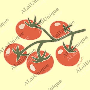 Tomato Girl Summer, Tomato pn, Summer png, Retro png, Vintage Aesthetic, Grandma Chic, Garden png, Tomato png