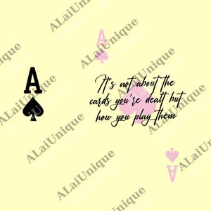 Ace Of Spades png, Inspiring Quote png, Inspirational Quotes png, Positive png, Women's Mental Health png