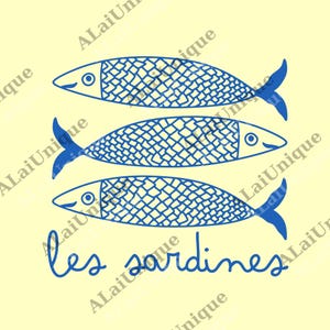 Les Sardines Fischer png, Fischliebhaber png, Sardinendosen Fisch, Angeln png, Ozeanleben png, Marine Thema Kleidung