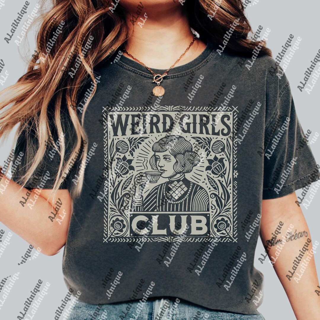 Weird Girls Club PNG, Retro Alt Girl Cotton Sublimation, Weirdcore ...