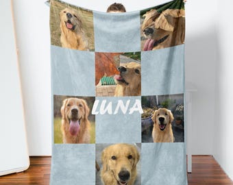 Custom Picture Blanket, Personalized Blanket Using Photo, Blanket With Name, Blanket for Her, Dog Blanket, Image Blanket, Brithday Gifts