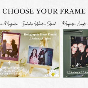 Gepersonaliseerde fotolijst bruidsmeisjesvoorstel, magnetische fotolijst koelkast, acryl koelkast, cadeau aangepaste foto's, cadeau bruidsmeisje afbeelding 4