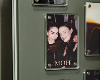 Personalized Bridesmaid Proposal Photo Frame, Acrylic Fridge Magnetic Photo Frame, Custom Photos Gift, Bridesmaid Gifts