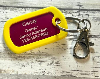 Personalized Horse Emergency Tag, Horse Name Tag, Horse ID Tag, Tag for Equestrian, ICE