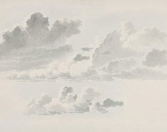 Cloudy Wallpaper - Gray - Simple - Classic - Peel and Stick - Removable After Pasting more