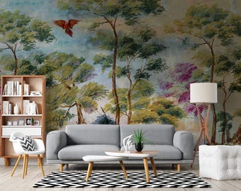Baum Wandbild - Natur Wandbild zum Aufkleben und Abziehen