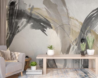 Colorful Wallpaper With Shape Pattern-Wallpaper 3D Poster-Artistic-Living Room-kitchen- Kids Room - Peel and Stick - Removable After Pasting