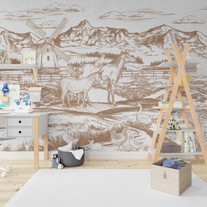 Tapete 3D-Poster-Schwarz-Weiß gemusterte Wand-Einfache Klassik-Künstlerische - Wohnzimmer - Flur - Schälen und Einfügen - Nach dem Einkleben entfernbar