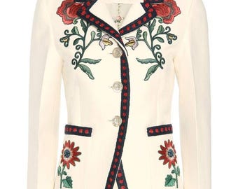 Women's Ivory Rose Embroidered 2Pc Suit Rhinestone Wedding & Cocktail Outfit