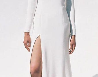 Womens White Wedding Dress Bride Bridesmaid Cocktail Evening Party Custom Bridesmaids Dress