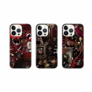 Custodia per telefono con sangue di vampiro, custodia per la vita eterna per iPhone 16 Pro, 15, 14, 13, 12, 11, Google Pixel 9, 8, 7A, 6A, Samsung Galaxy S24 Ultra, S23f