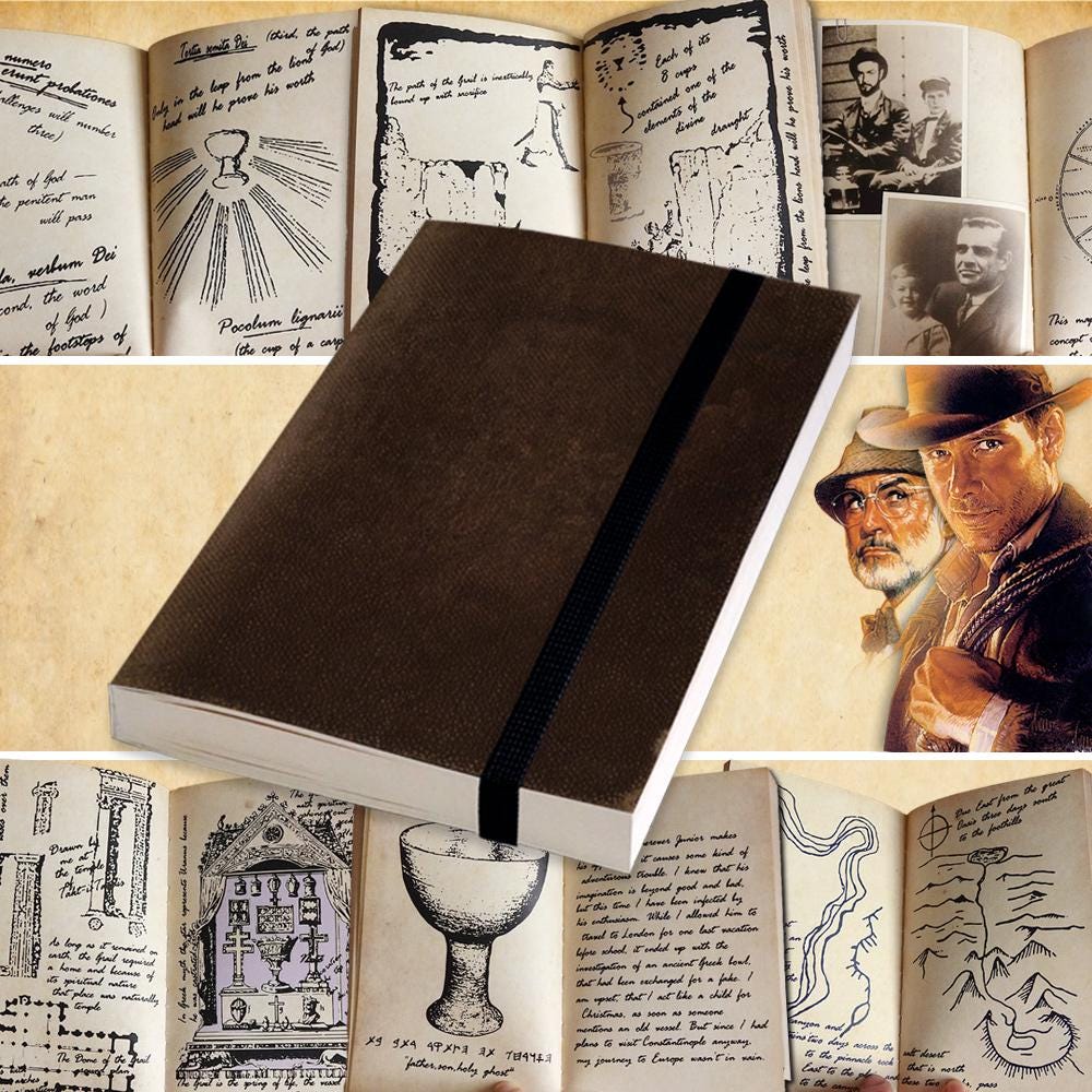 Grail Diary Prop - Etsy Grail Diary Prop - Etsy