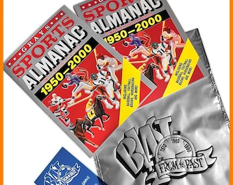Back to the Future - Gray's Sports Almanac with receipt and silver bag