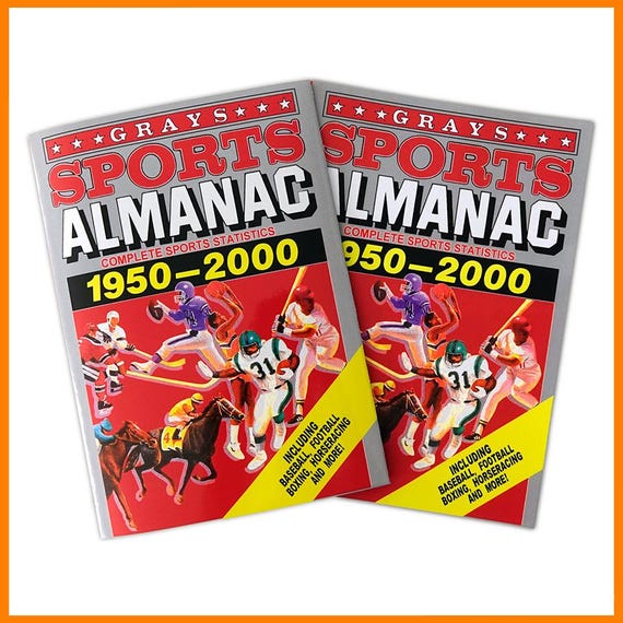 Back to the Future - Gray's Sports Almanac With Dust Jacket - Etsy