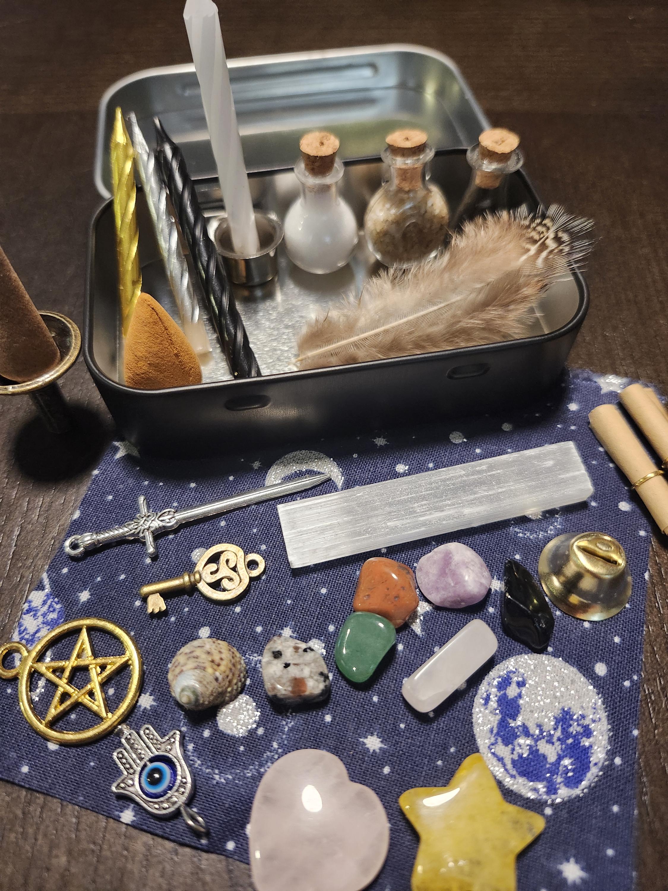 Pocket Altar • Mini Witch Kit • Travel Tin - Etsy