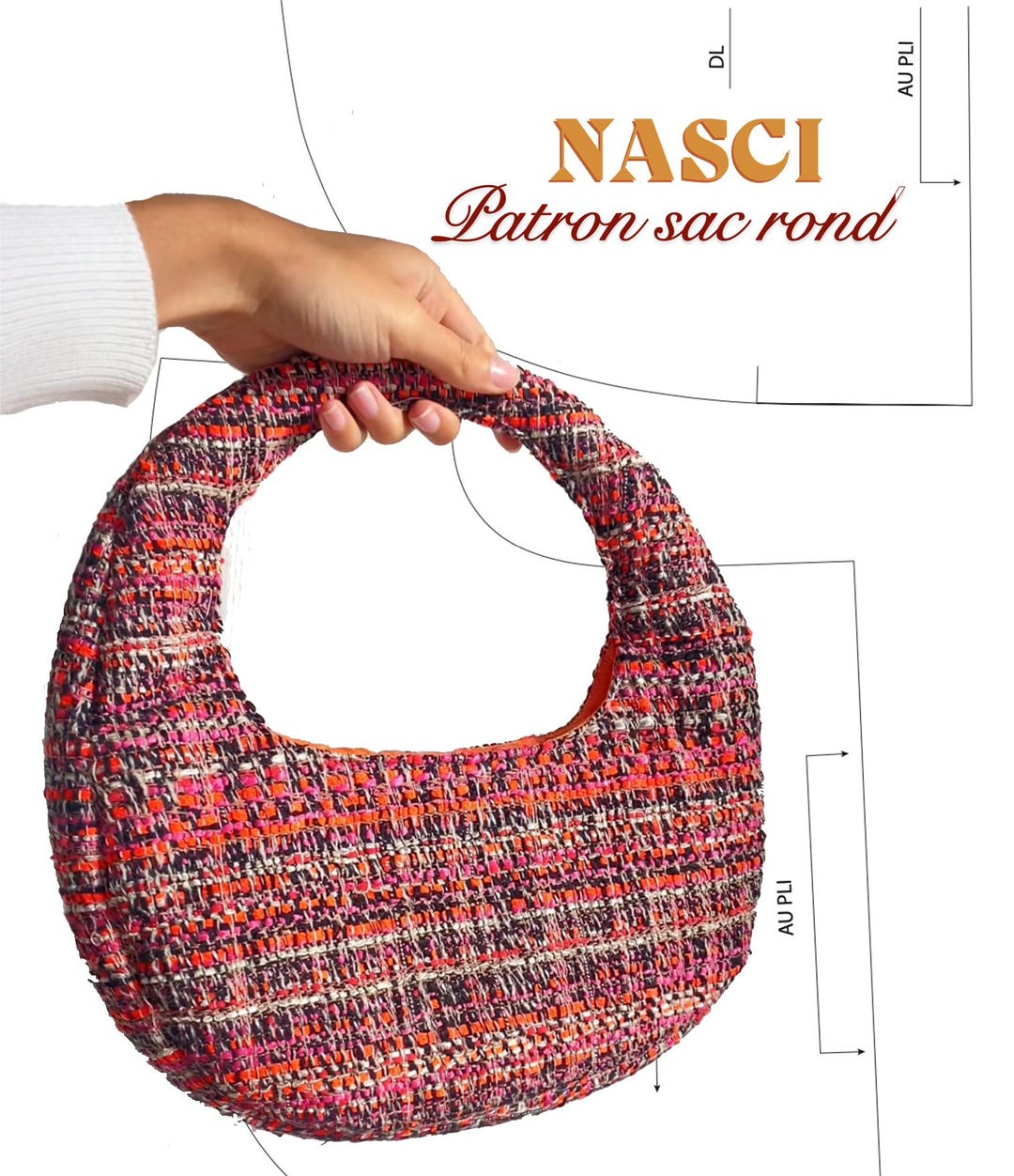 Chest Rounded Bag Pattern Round Bag Pattern - Etsy